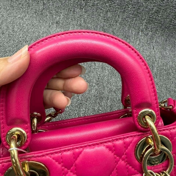 100% Authentic Dior Lady Dior Mini Shoulder Bag - Picture 2 of 14